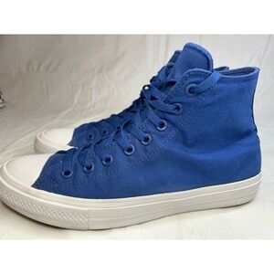 Converse All Star Check Taylor Mens 9.5 Women's 11.5 EUC Sodalite Blue